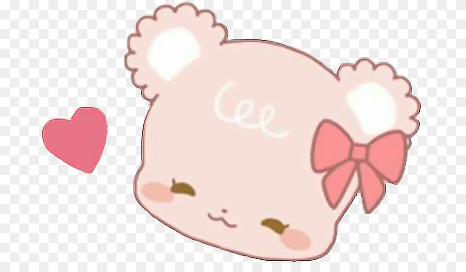Cute Osito Tierno Love Pink Kawaii Freetoedit Heart, Baby, Person, Piggy Bank, Face Png Image