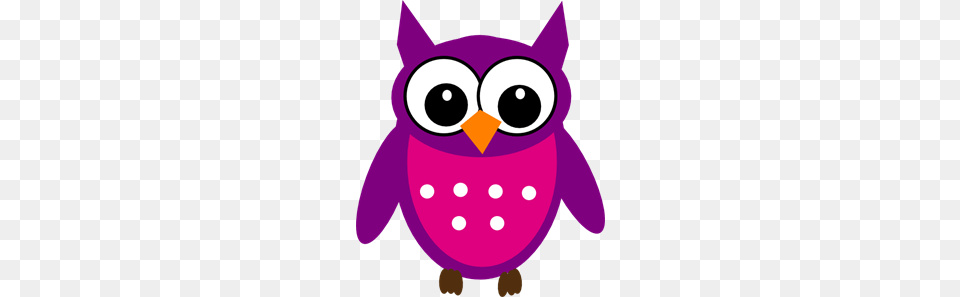 Cute Owl Clip Art For Web, Purple, Animal, Bear, Mammal Free Png