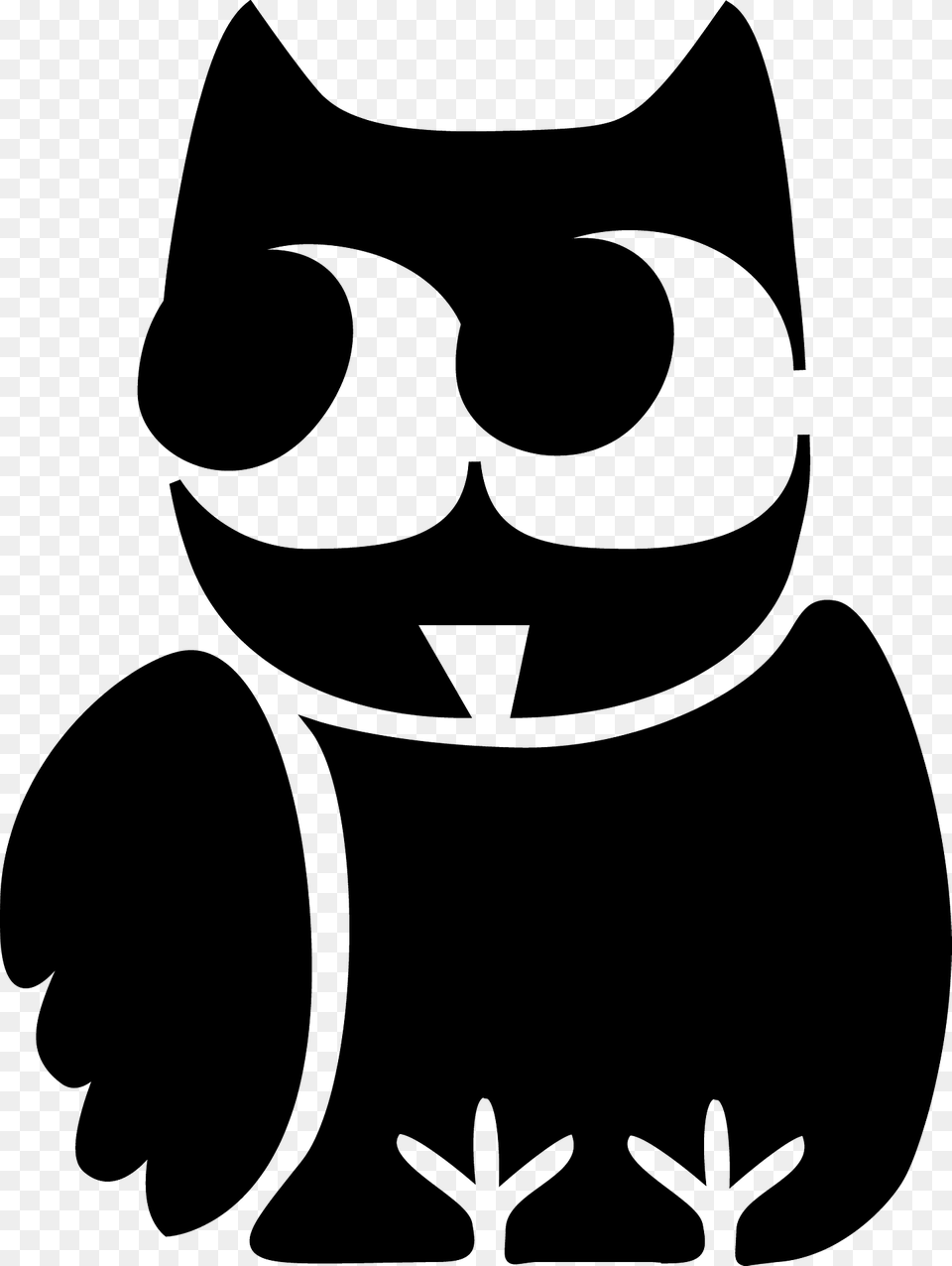 Cute Owl Clipart, Stencil, Animal, Bird, Penguin Png