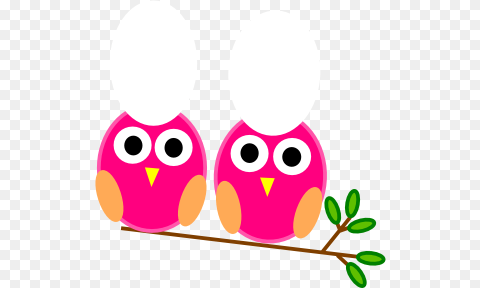 Cute Owl On Tree Clipart Download Pink Owls On Owl Clip Art, Egg, Food, Nature, Outdoors Png Image