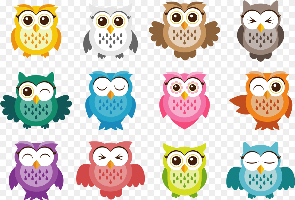 Cute Owl Vector, Animal, Bird, Pattern, Art Png Image