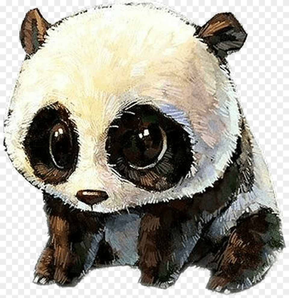 Cute Panda Art, Animal, Bear, Mammal, Wildlife Free Transparent Png