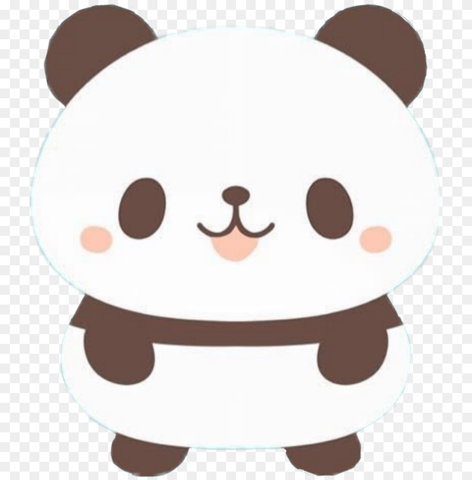 Cute Panda Cartoon Kwaii Draw Drawing Art Black Cute Panda Cartoon Drawing, Plush, Toy, Egg, Food Free Transparent Png
