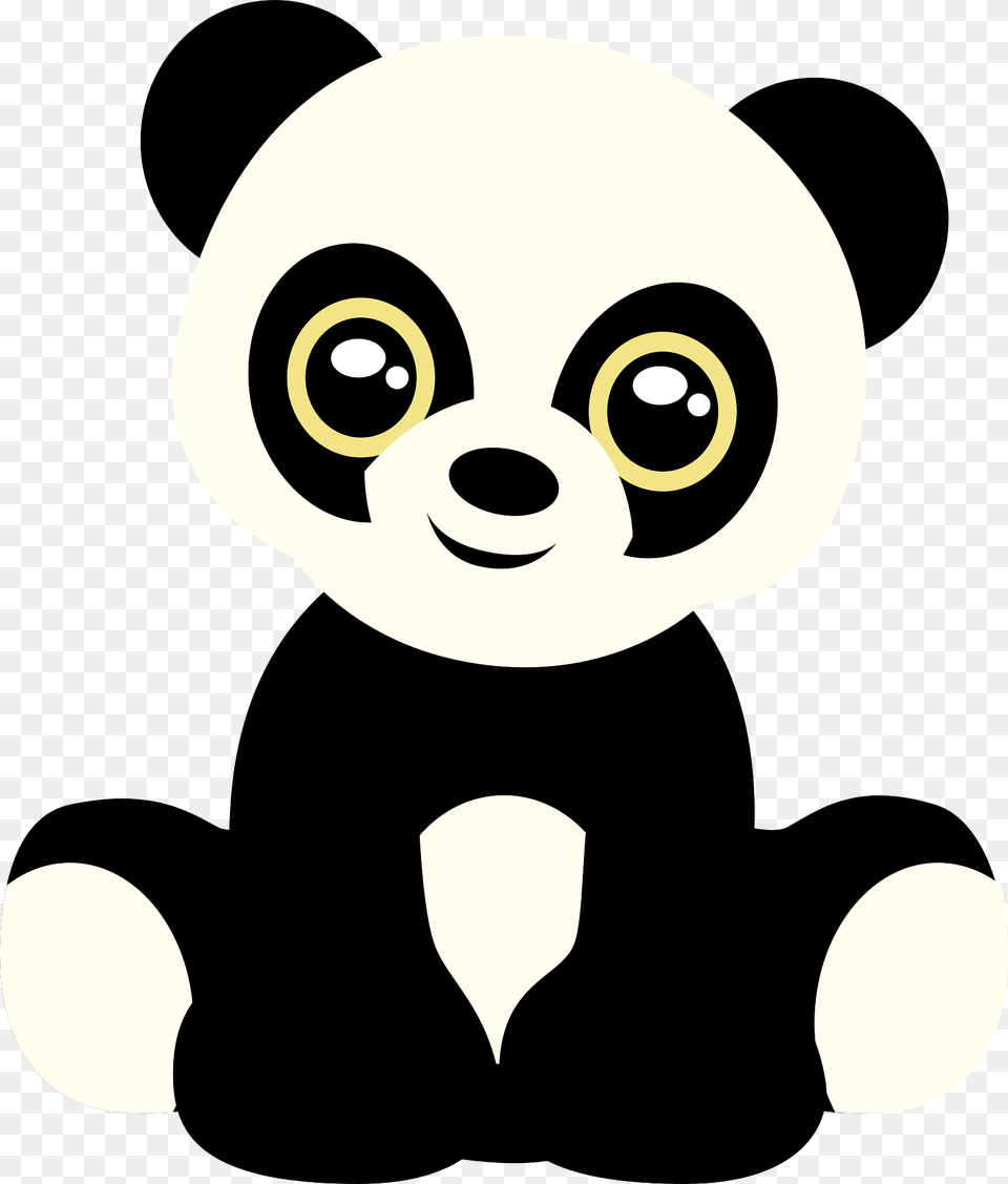 Cute Panda Clipart, Nature, Outdoors, Snow, Snowman Png