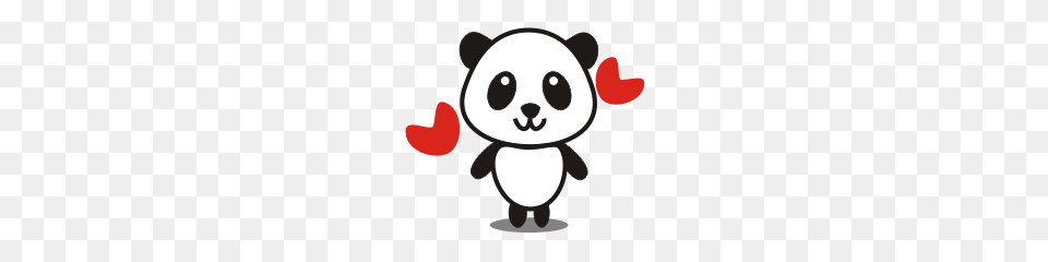 Cute Panda Line Stickers Line Store, Nature, Outdoors, Snow, Snowman Free Png