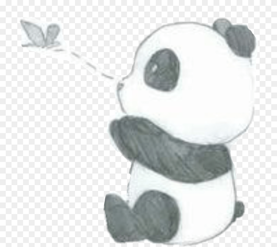 Cute Panda Tumblr Pintrest Easy Cute Panda Drawing, Cutlery, Spoon, Nature, Outdoors Free Transparent Png