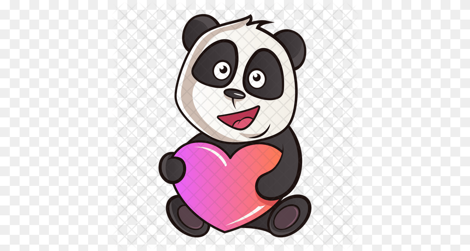 Cute Panda With Heart Icon Cute Panda, Performer, Person Free Transparent Png