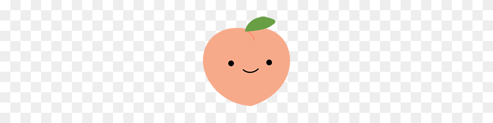 Cute Peach Emoji Stickers Line Stickers Line Store, Produce, Plant, Food, Fruit Free Transparent Png