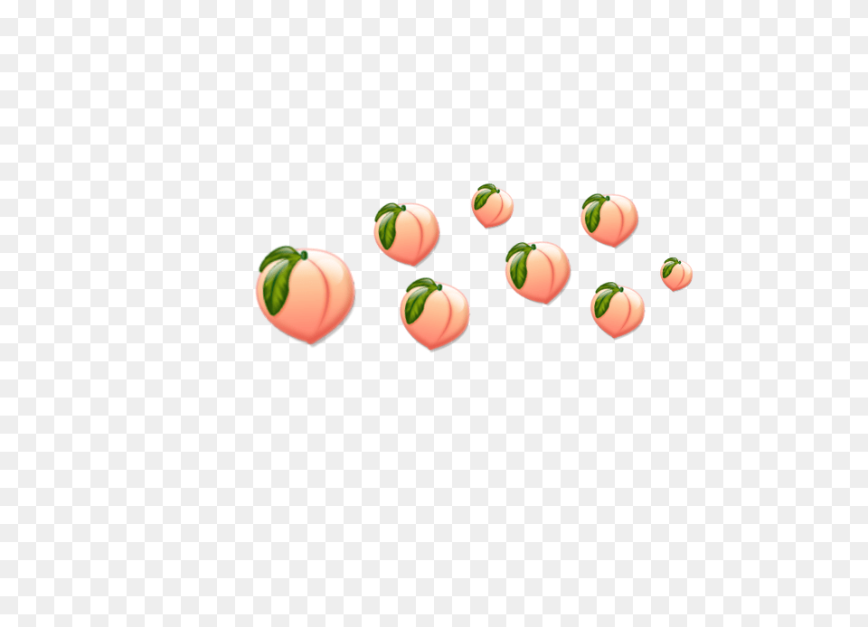 Cute Peaches Crown Freetouse Aesthetic Transparent Peach Emoji, Ball, Sport, Tennis, Tennis Ball Free Png
