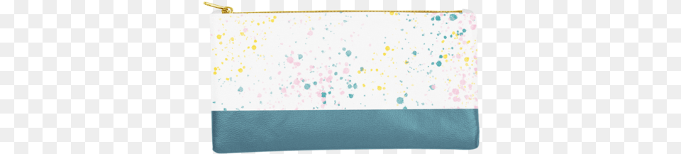 Cute Pencil Pouch In White Paint Splatter Print With Coin Purse, White Board, Paper, Accessories, Bag Png Image