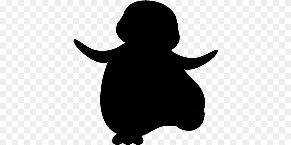 Cute Penguin Dancing Image For Illustration, Silhouette, Baby, Person Free Png Download