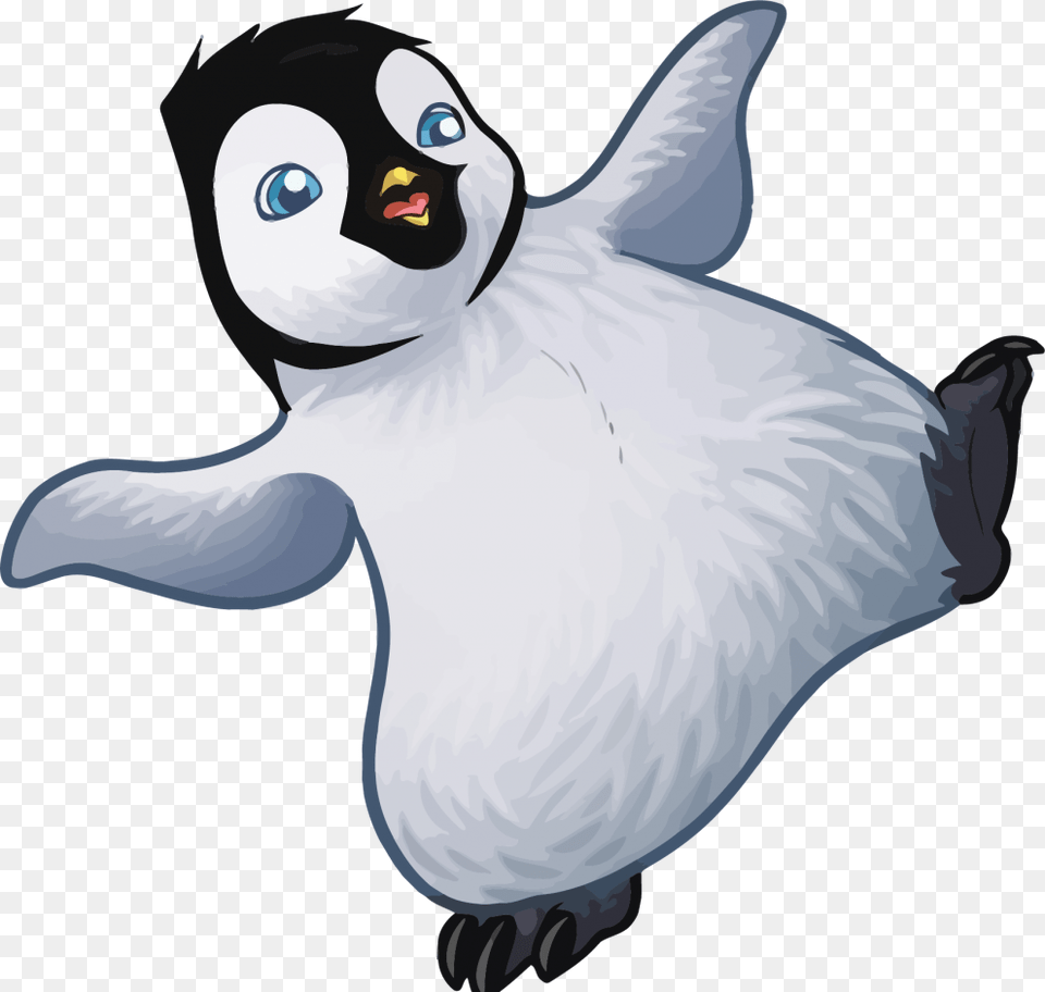Cute Penguin Happy Feet, Animal, Bird, Fish, Sea Life Png Image