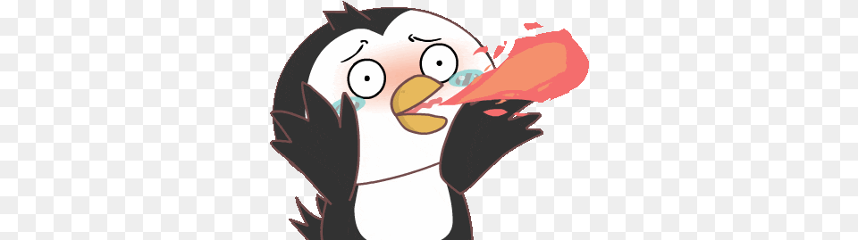 Cute Penguin Sticker Cute Penguin Fire Discover U0026 Share Gifs Language, Animal, Beak, Bird, Nature Free Transparent Png