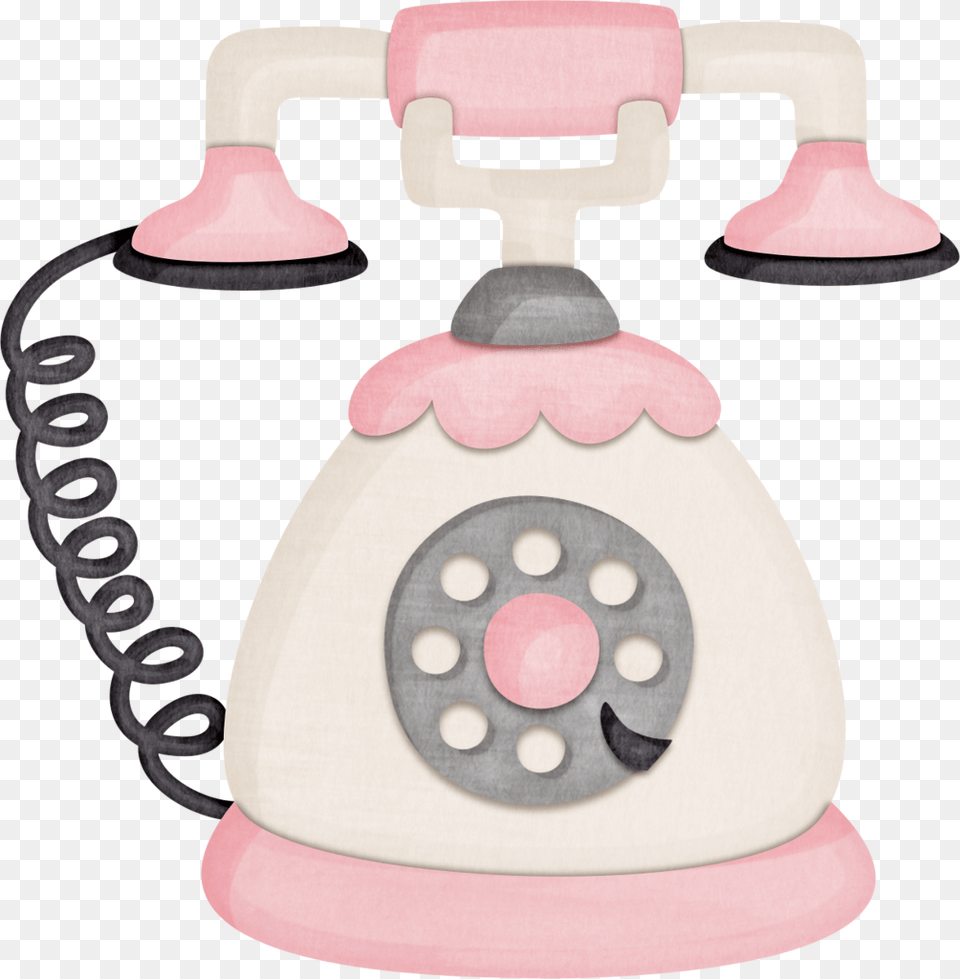 Cute Phone Clipart Cute Vintage Telephone Clipart, Electronics, Dial Telephone Png Image