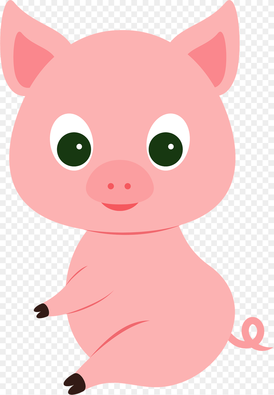 Cute Pig Clipart, Animal, Mammal, Fish, Sea Life Free Transparent Png