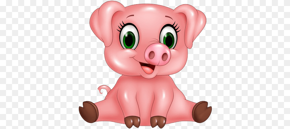 Cute Pig Cute Cartoon Pig, Animal, Mammal Free Transparent Png