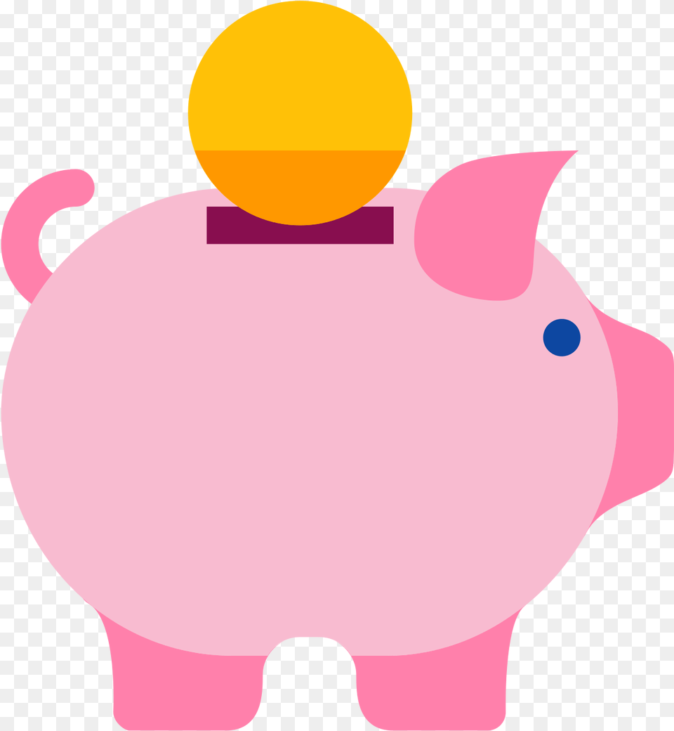 Cute Piggy Bank Clipart Clip Art Piggy Bank, Piggy Bank, Baby, Person Free Png Download