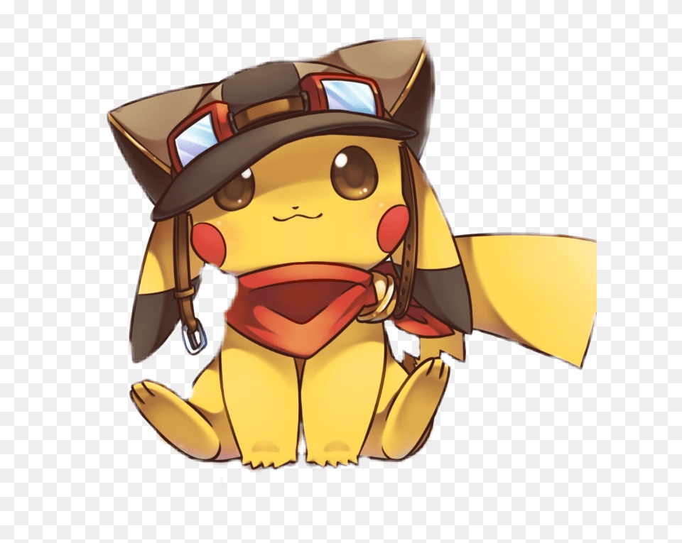 Cute Pikachu With Hat, Baby, Person, Face, Head Free Png Download