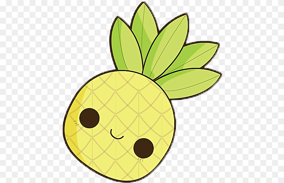 Cute Pineapple Drawing, Food, Fruit, Plant, Produce Free Png