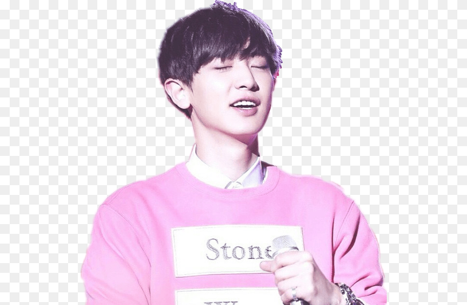 Cute Pink Chanyeol Parkchanyeol Exo Korea Koreanboy Chanyeol Pink, T-shirt, Portrait, Clothing, Face Png Image