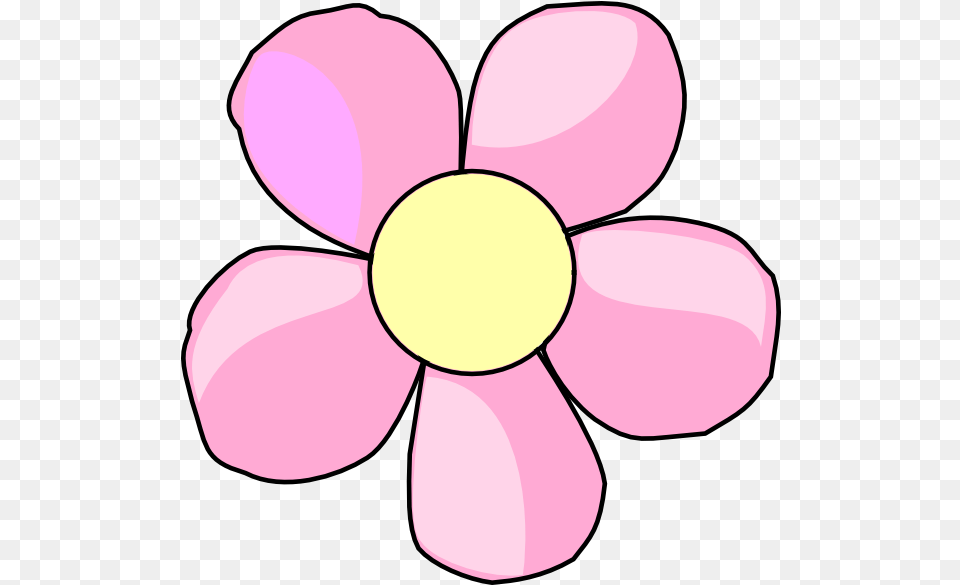 Cute Pink Flower Clipart Simple Flower Clipart, Anemone, Petal, Plant, Daisy Png Image