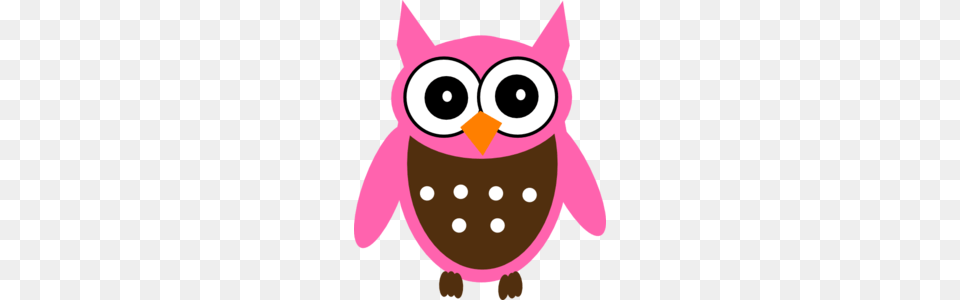 Cute Pink Owl Clip Art, Animal, Bear, Mammal, Wildlife Free Png Download