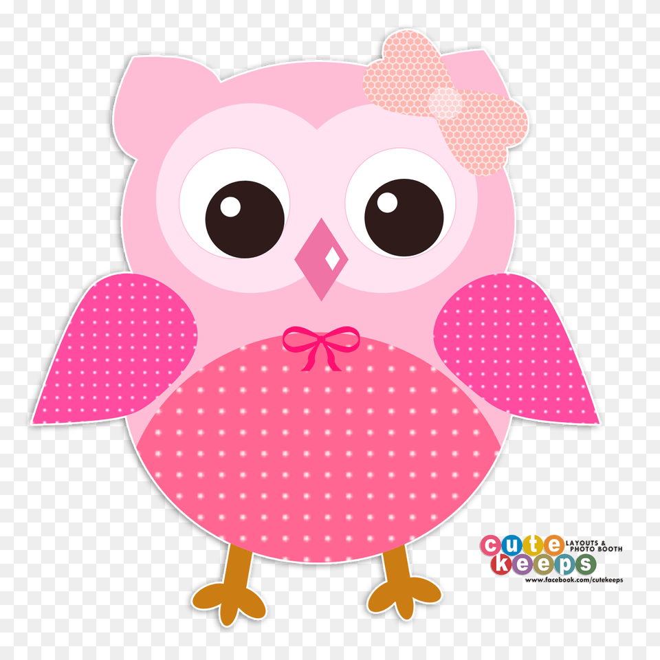 Cute Pink Owl Peach Orange Portable Network Graphics, Applique, Pattern, Smoke Pipe Png Image