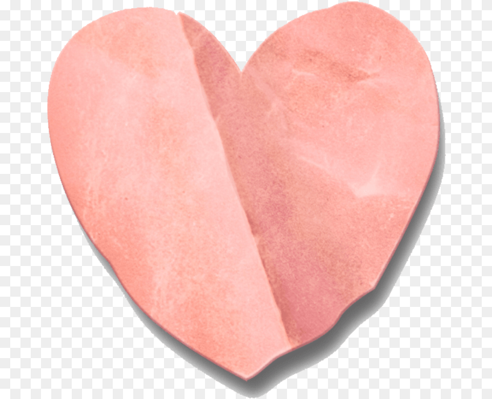 Cute Pink Paper Heart Heartpink Paperhearts Kawaii Paper Heart Sticker, Mineral, Crystal, Flower, Petal Free Png Download