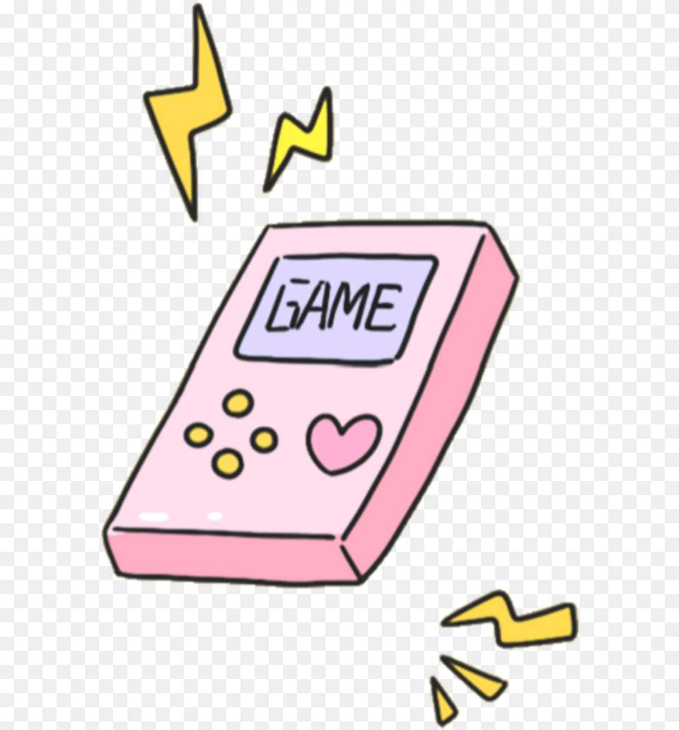 Cute Pink Stickers Aesthetic, Electronics Png Image