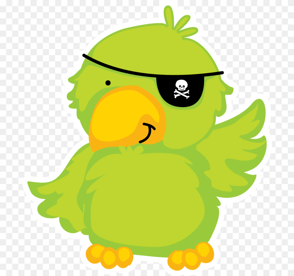 Cute Pirate Parrot Clipart, Green, Baby, Person Free Transparent Png