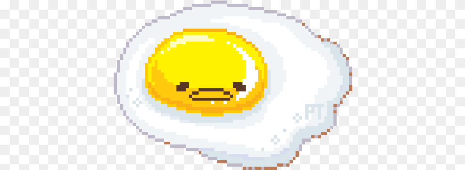 Cute Pixel Food Circle, Egg, Fried Egg Png Image
