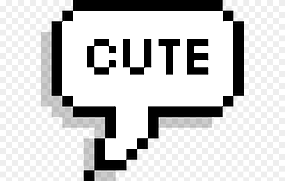Cute Pixel Text Textbox Pixeltextfreetoedit Pixel Speech Bubble Transparent Background, Stencil, First Aid Png Image