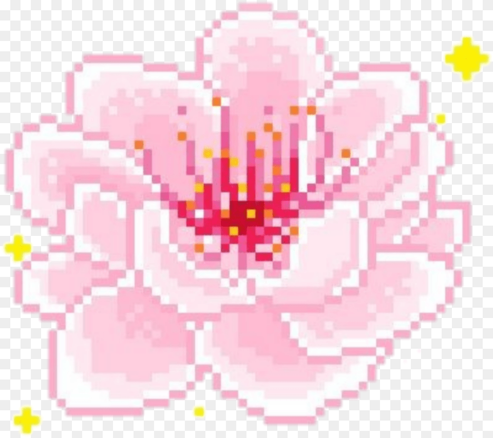 Cute Pixel Transparent, Flower, Petal, Plant, Cherry Blossom Free Png