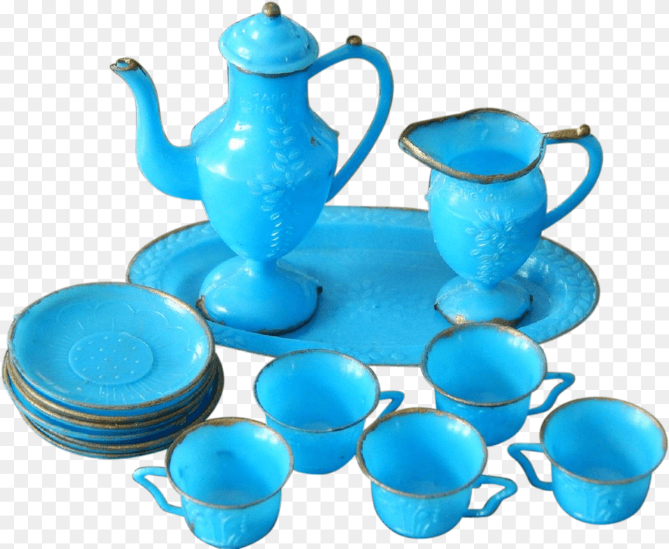 Cute Plastic Tea Set Clipart Download Teapot, Art, Cup, Porcelain, Pottery Free Png