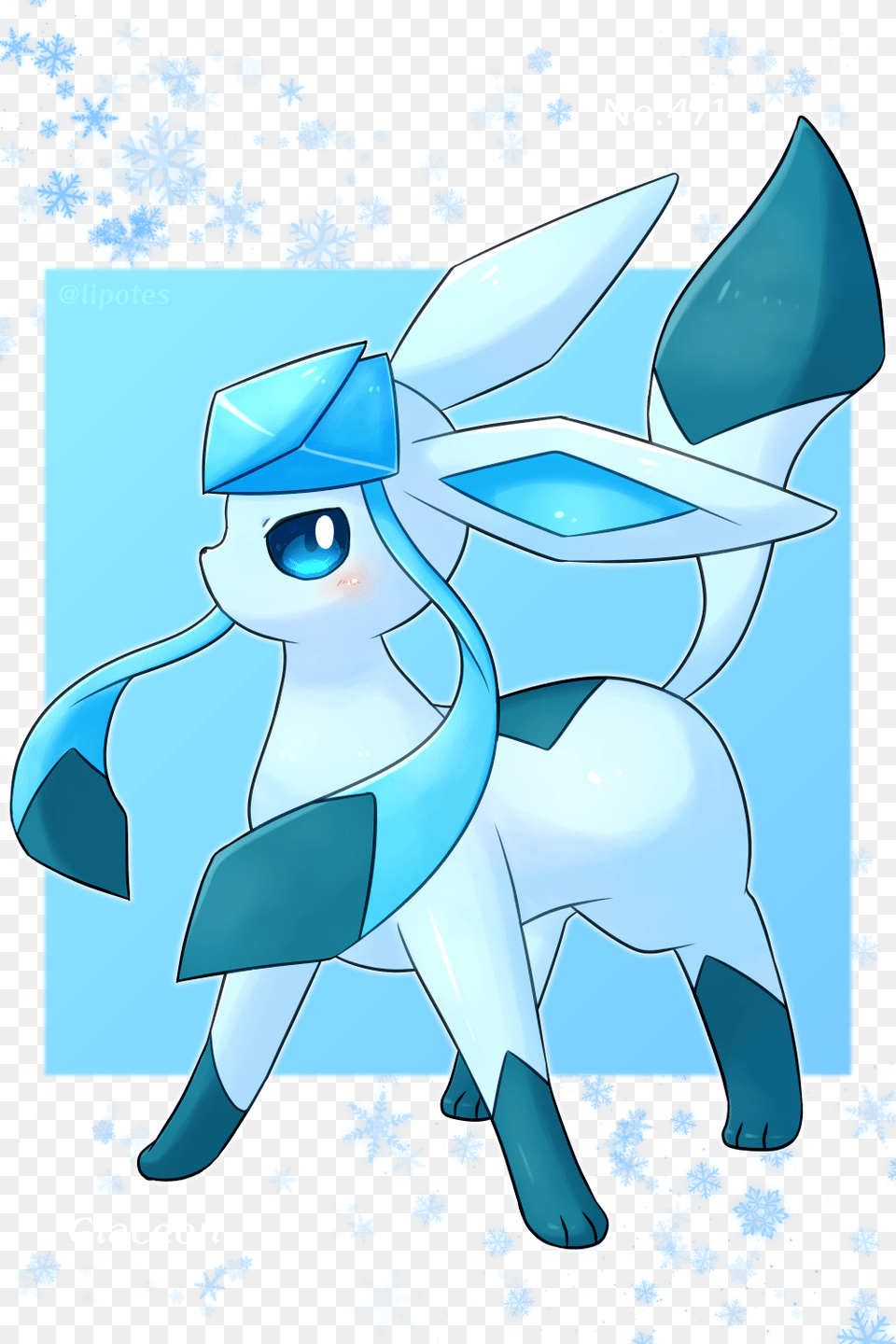Cute Pokemon Glaceon, Book, Comics, Publication, Ice Free Png Download