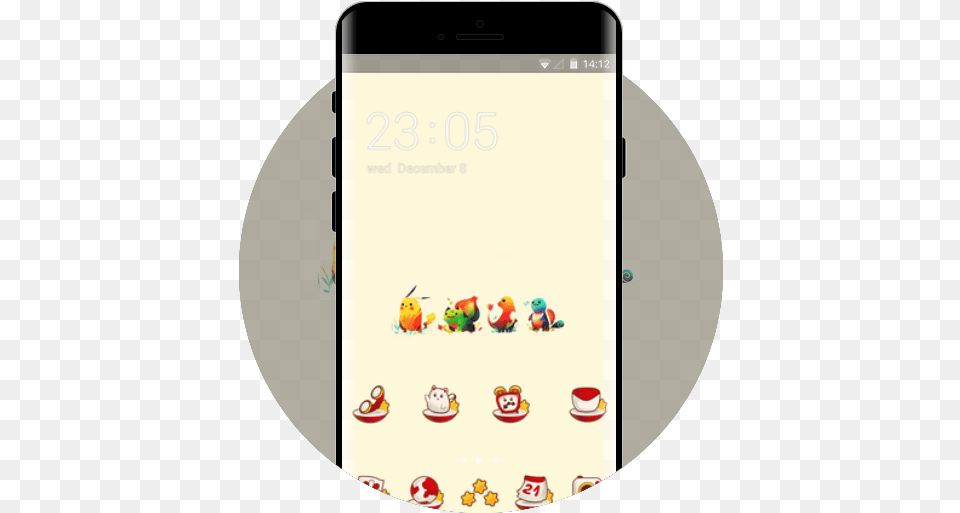 Cute Pokemon Theme Android Pokemon Samsung Phone Themes, Electronics, Mobile Phone, Animal, Bird Free Png