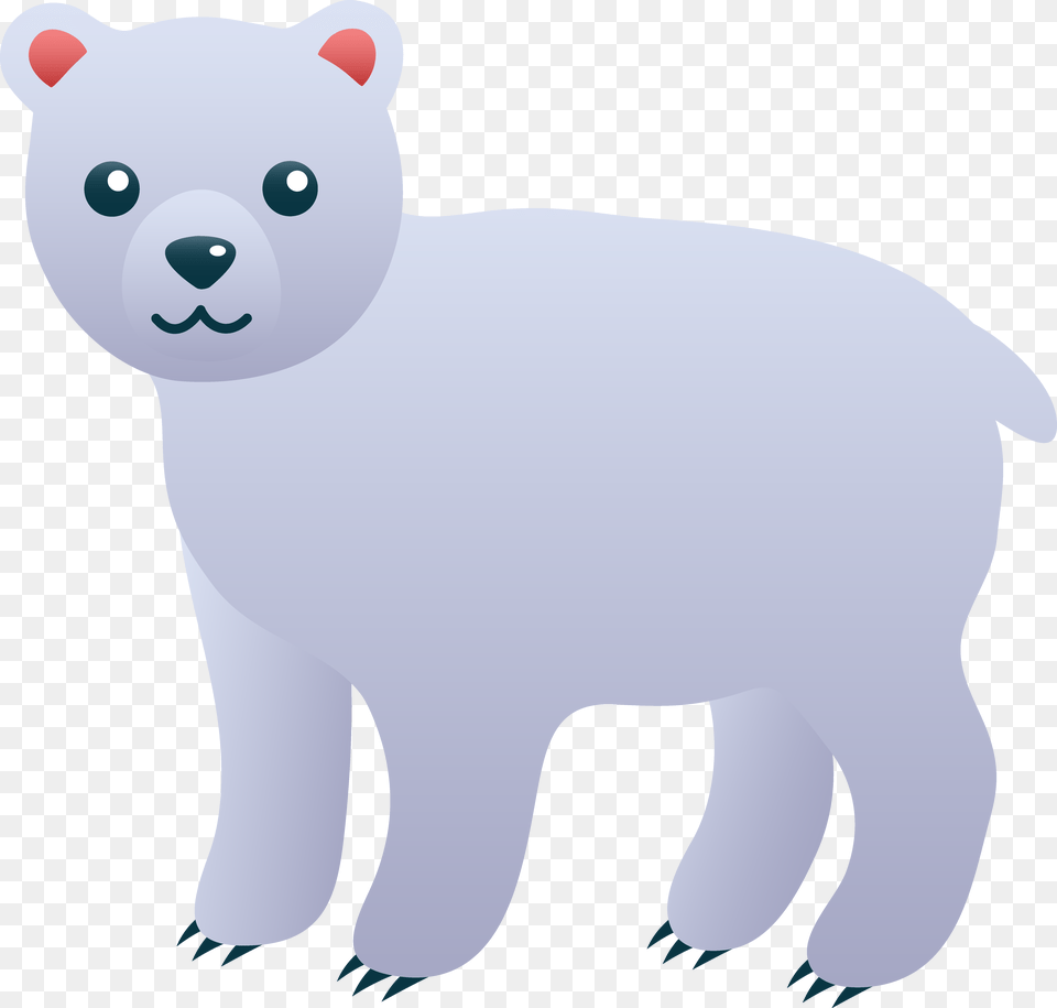 Cute Polar Bear Clip Art Snow Animals Clip Art, Animal, Mammal, Wildlife Png Image