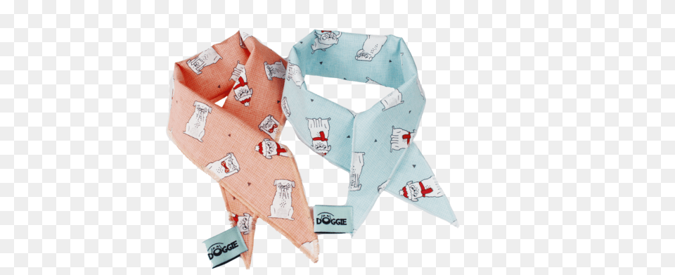 Cute Pug Pattern Bandana Paper, Accessories, Formal Wear, Tie, Headband Free Png