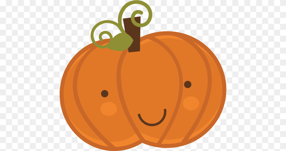 Cute Pumpkin Clipart, Food, Plant, Produce, Vegetable Free Png Download