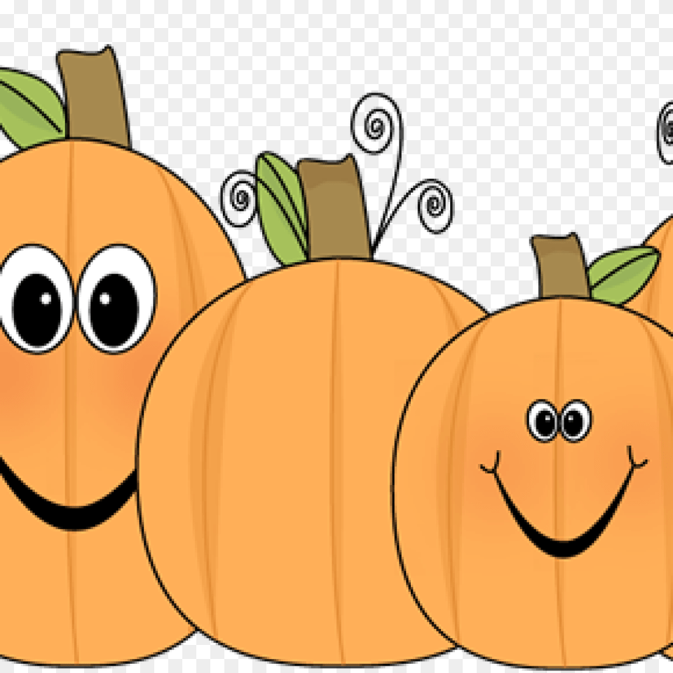 Cute Pumpkin Clipart Clipart Food, Plant, Produce, Vegetable Free Png Download