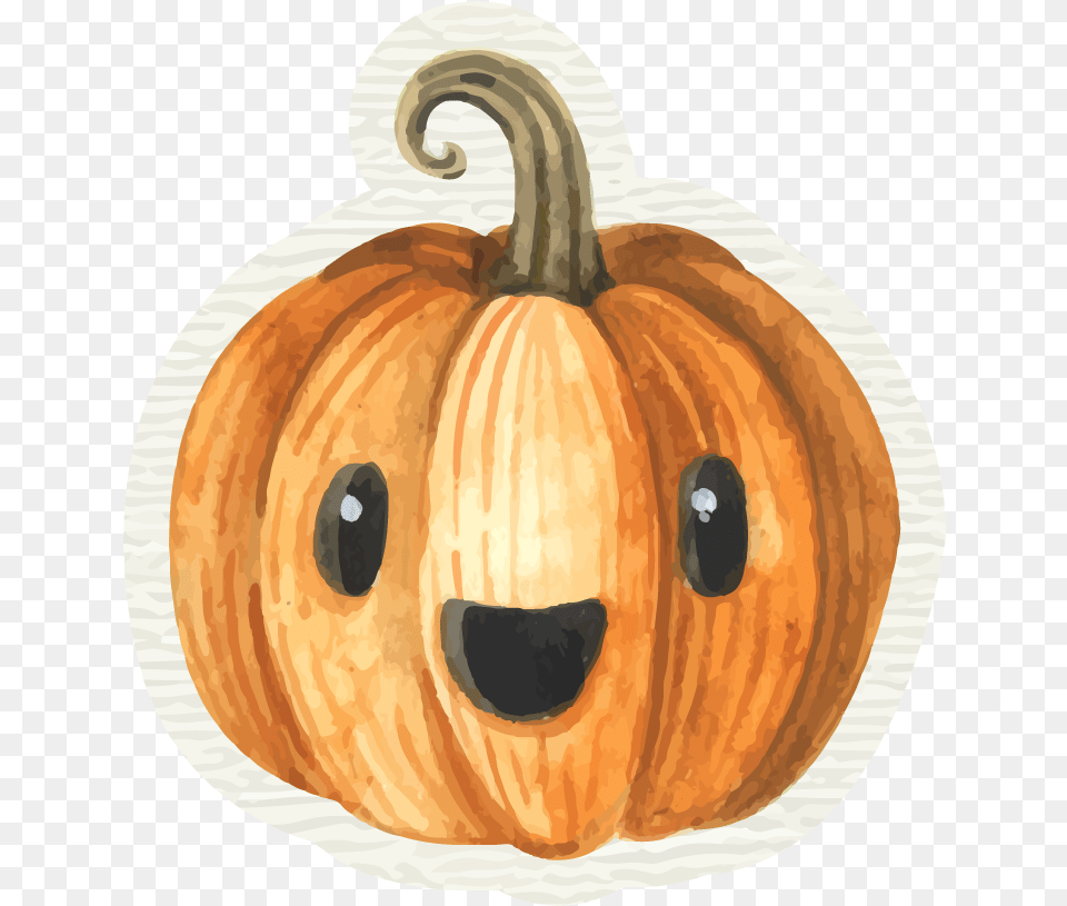Cute Pumpkin Cute Halloween Pumpkin Transparent Background, Food, Plant, Produce, Vegetable Free Png