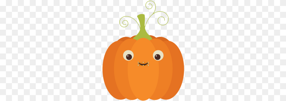 Cute Pumpkin Halloween Pumpkin Cartoon Cute, Food, Plant, Produce, Vegetable Free Png