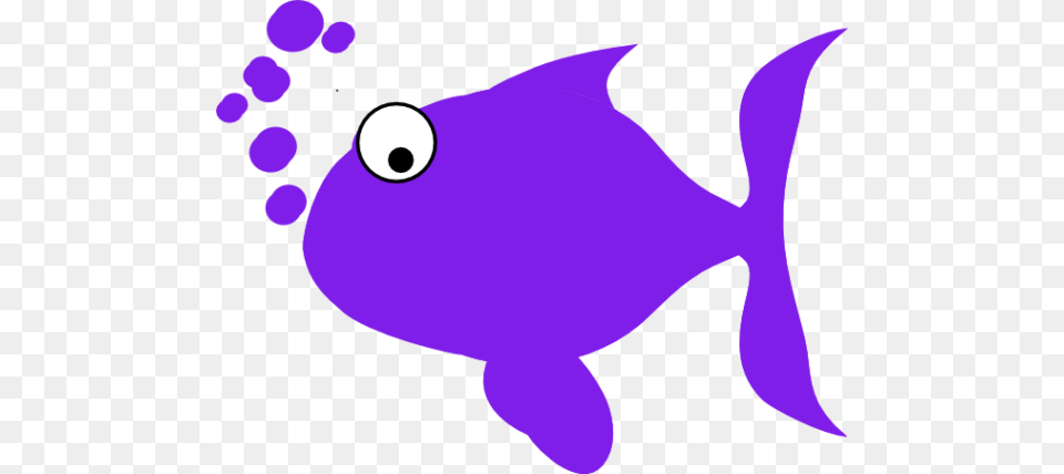 Cute Purple Fish Clipart, Animal, Sea Life, Shark Free Png