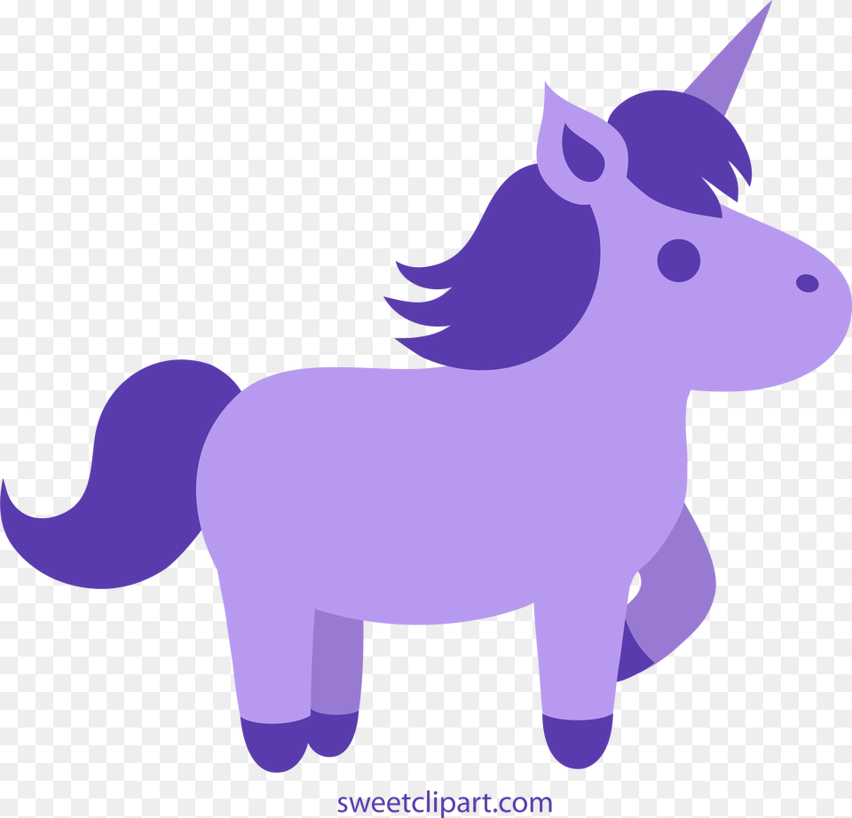 Cute Purple Unicorn Clipart Horse Clipart, Animal, Mammal, Pig, Fish Png Image