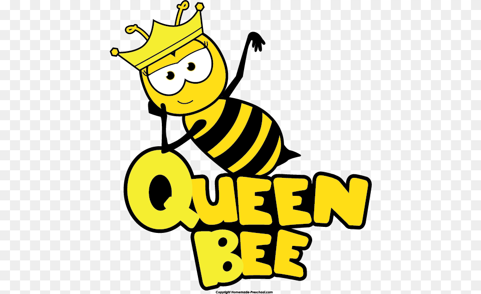 Cute Queen Clipart, Animal, Bee, Insect, Invertebrate Png