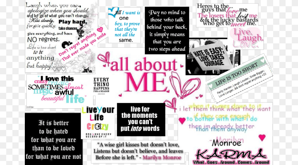 Cute Quotes And Sayings About Me All About Me Tagalog, Advertisement, Poster, Person, Text Png