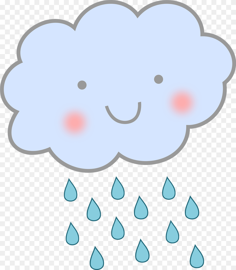 Cute Rain Cloud Clipart, Art, Outdoors, Nature Free Transparent Png