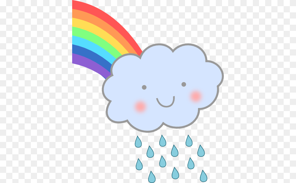 Cute Rain Cloud With Rainbow Clip Art, Graphics, Balloon, Baby, Person Free Transparent Png