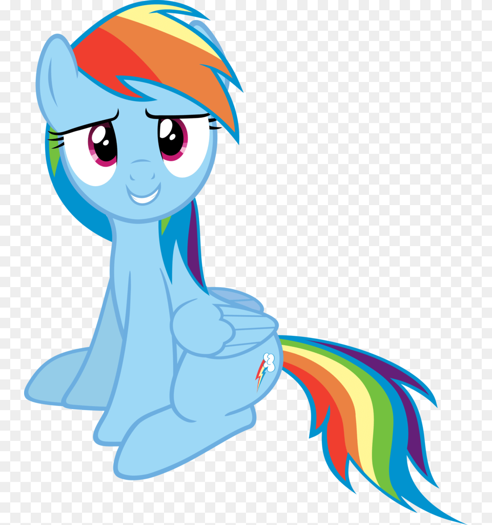 Cute Rainbow Dash Safe Simple Background My Little Pony Rainbow Dash Sitting, Art, Graphics, Book, Publication Free Png