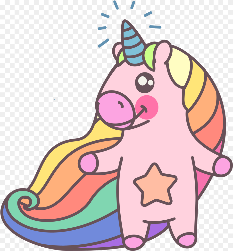 Cute Rainbow Unicorn Cute Rainbow Unicorn Unicorn, Baby, Person Free Transparent Png